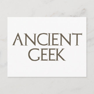 Ancient Geek Postcard