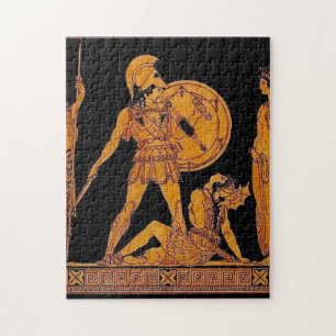 Ancient God And Goddess Frieze - Greece Jigsaw Puzzle