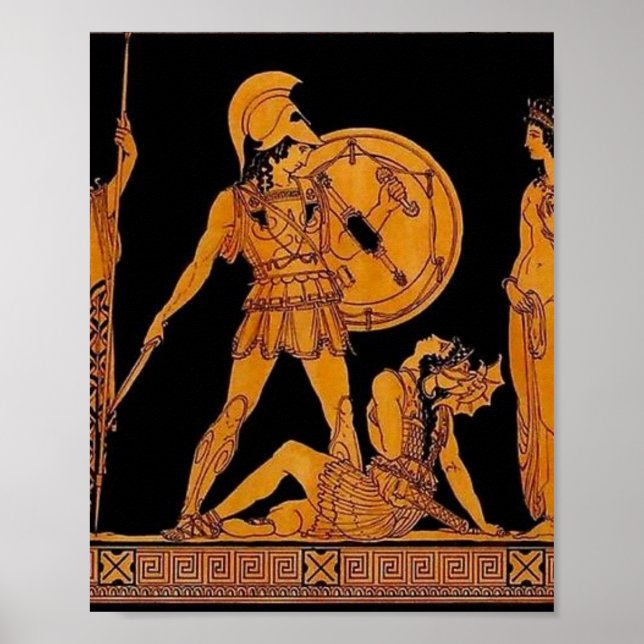 Ancient God And Goddess Frieze - Greece Poster (Front)