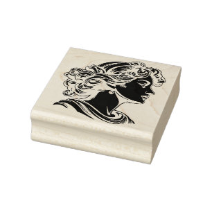 Ancient goddess rubber stamp