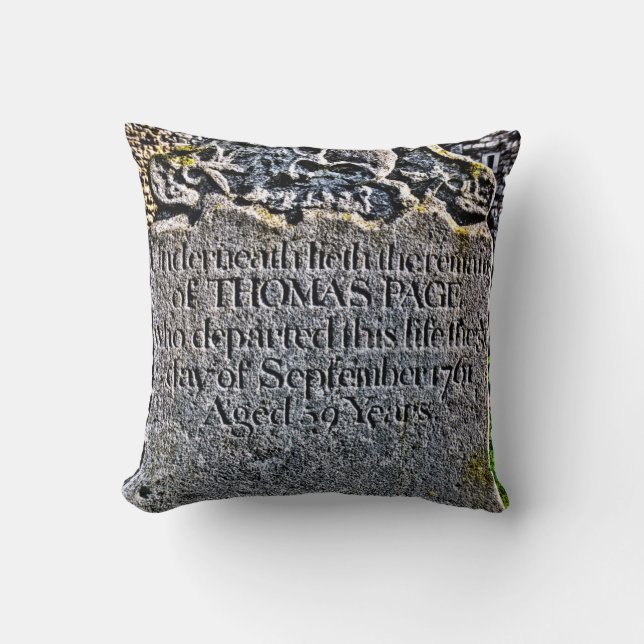 Ancient Grave Throw Pillow (Front)