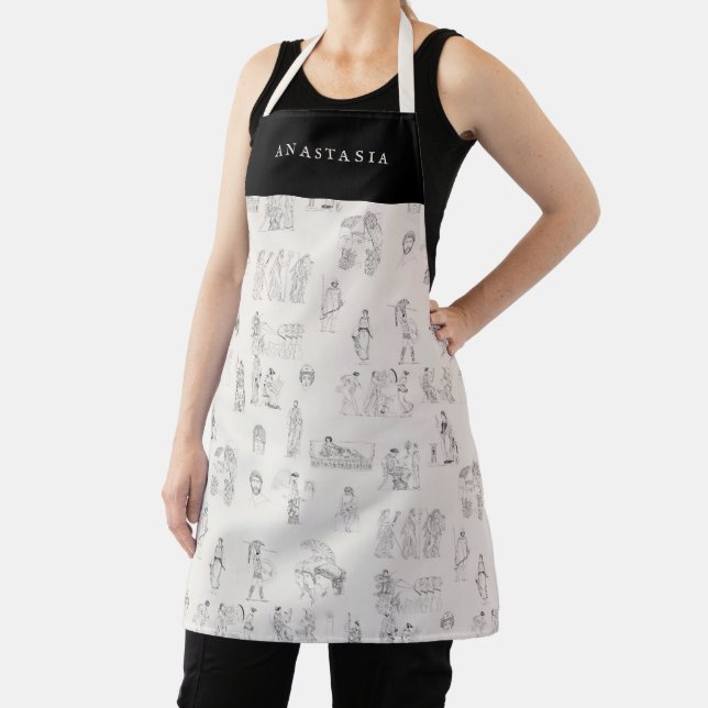 Ancient Greece Classical Greek History Pattern Apron (Insitu)