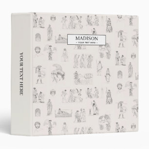 Ancient Greece Classical Greek History Pattern Binder