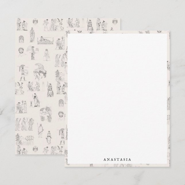 Ancient Greece Classical Greek History Pattern Card (Front/Back)