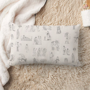 Ancient Greece Classical Greek History Pattern Lumbar Pillow