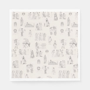 Ancient Greece Classical Greek History Pattern Napkin