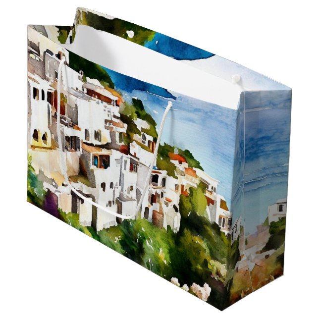 ANCIENT GREECE LARGE GIFT BAG (Front Angled)