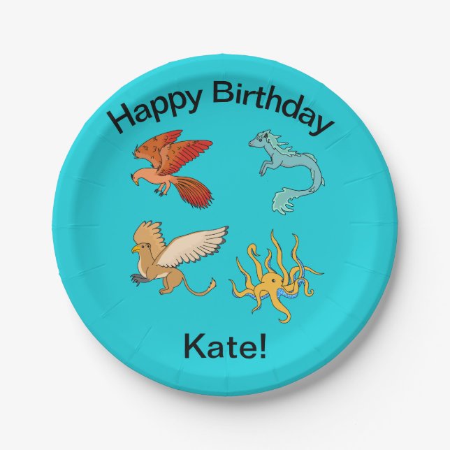 Ancient Greece Mythology Paper Plate (Front)
