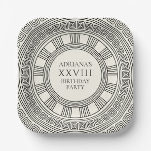 Ancient Greece or Rome themed Birthday Party  Paper Plate