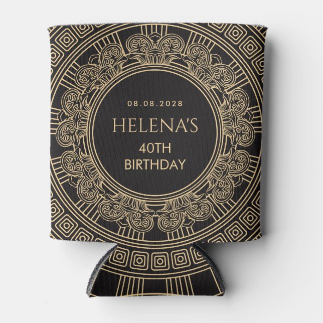 Ancient Greece party with CUSTOM COLORS Can Cooler (Front)