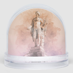 Ancient Greek Apollo Statue Snow Globe – Classical