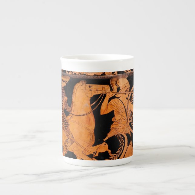 Ancient Greek Black-Figure Art Bone China Mug (Front)