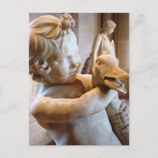 Ancient Greek Boy with Goose Postcard