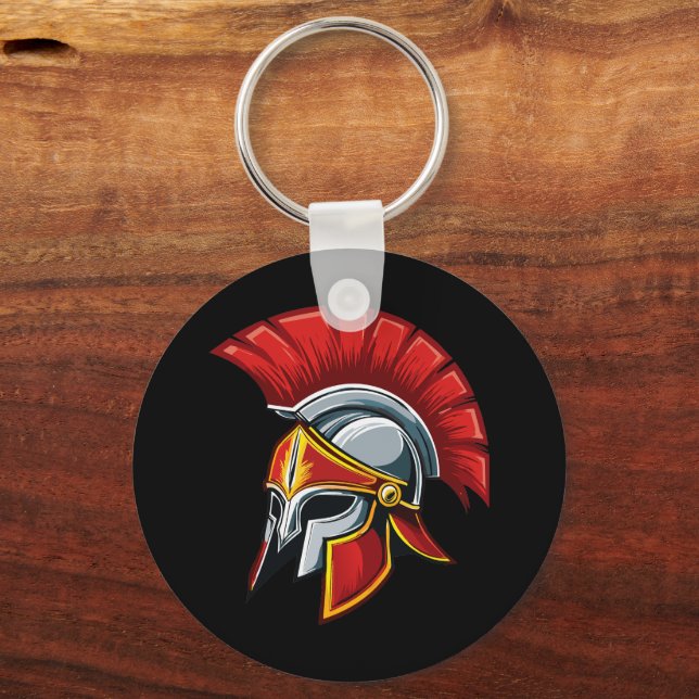 Ancient Greek Corinthian helmet Keychain (Front)