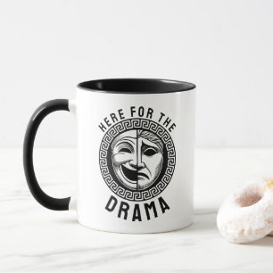 Ancient Greek Drama Theatre Masks Mug