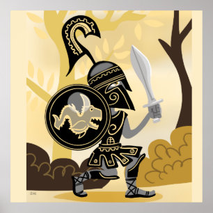 Ancient Greek Hoplite Poster