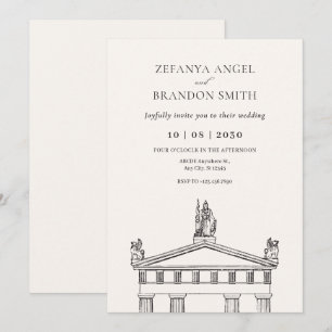 Ancient greek  invitation