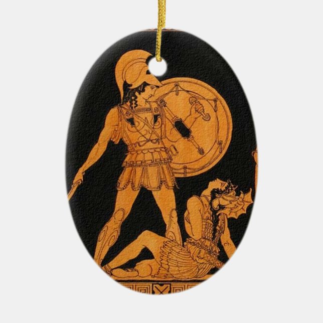 Ancient Greek Lovers Christmas Ornament (Front)