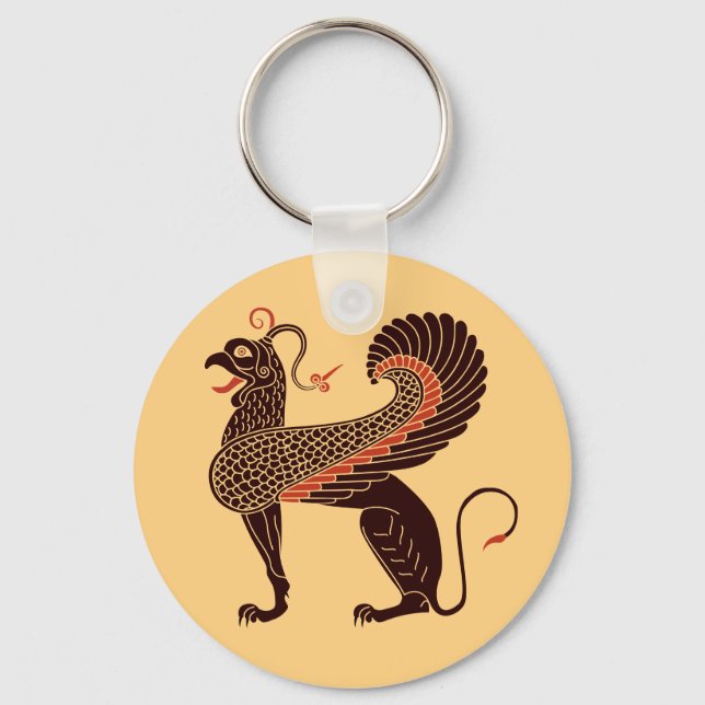 Ancient Greek Mythological Beast Griffin Keychain (Front)