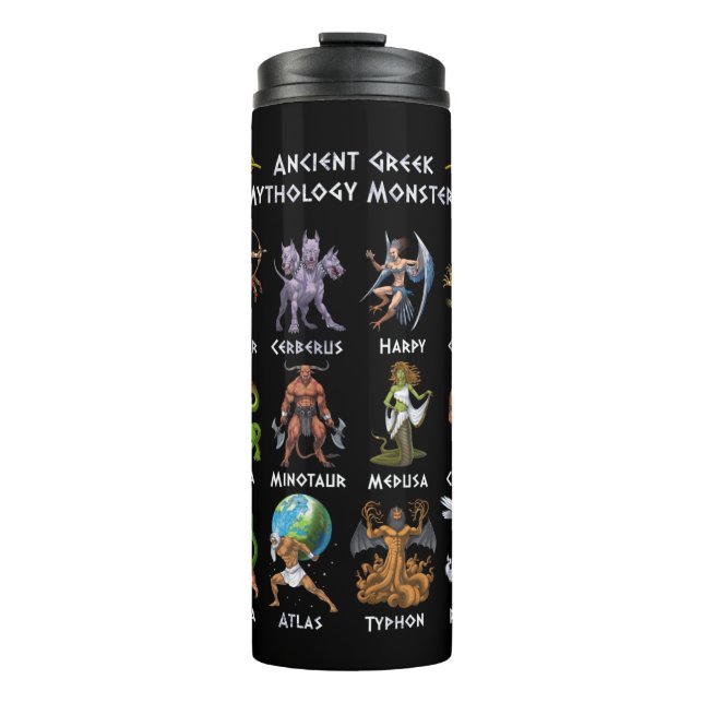Ancient Greek Mythology Monsters Thermal Tumbler (Front)