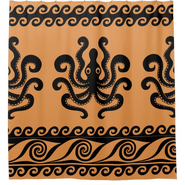 Ancient Greek octopus, wave pattern (Front)