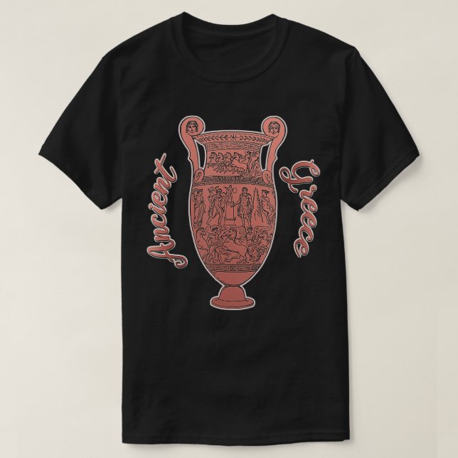 Ancient Greek Pottery Ceramic art  T-Shirt (Design Front)