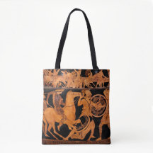 Ancient Greek Red-Figure Classical Vase Art Tote