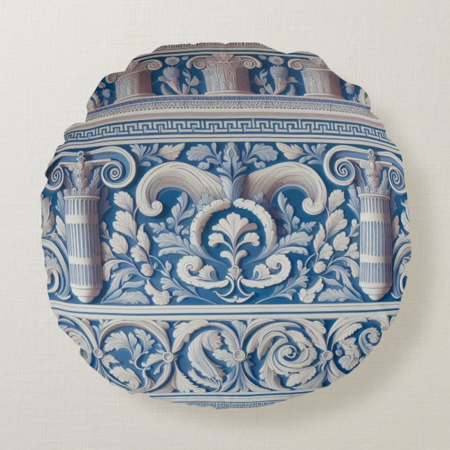 Ancient Greek Round Pillow (Front)