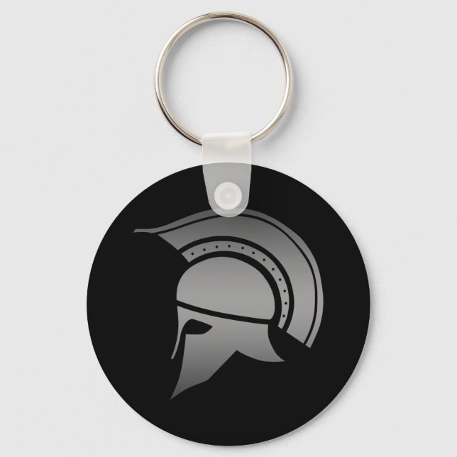 Ancient Greek Spartan Helmet Keychain (Front)