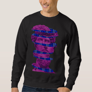 Ancient Greek Statue Aesthetic Vaporwave Sweatshirt