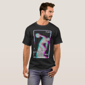Ancient Greek Statue Discus Throw Vaporwave Glitch T-Shirt (Front Full)