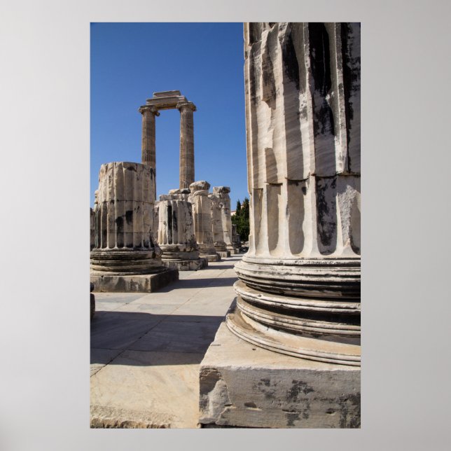 Ancient Greek Temple Ruins Poster (Front)