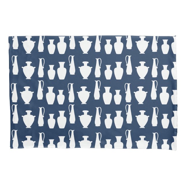 Ancient Greek Vases Jars Various Shapes Pattern Pillowcase (Front)