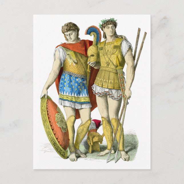 Ancient Greek Warriors Postcard (Front)