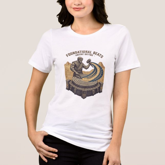 Ancient Groove Stone Carver DJ Tee (Front)