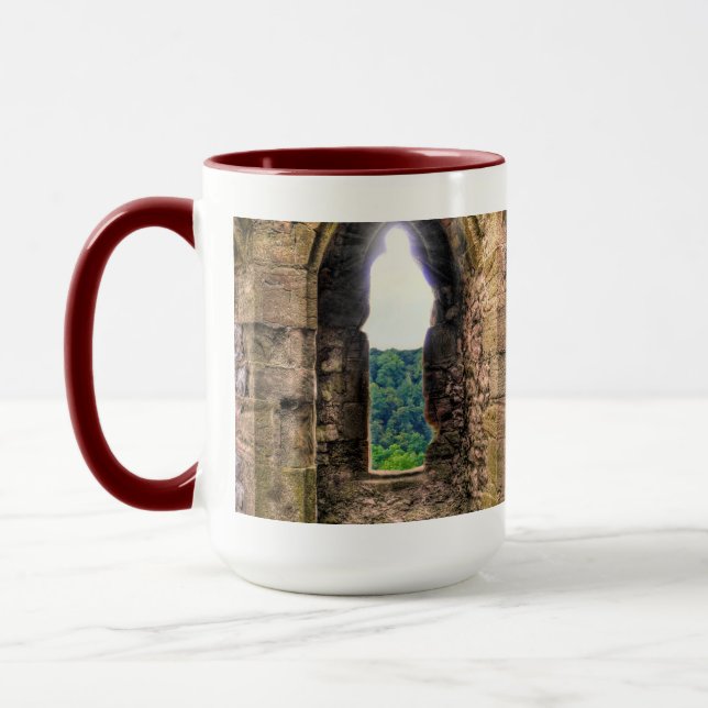 Ancient Historic Sites, Castle Ruins of Britain Mug (Left)