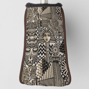 Ancient Historical Symbols Tattoo Style Golf Head Cover