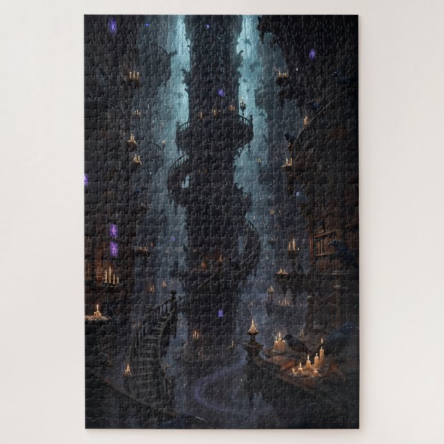 Ancient Infinite Library Puzzle – 1014 Pieces (Vertical)