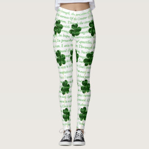Ancient Irish Poem St. Patrick Hymn The Deer's Cry Leggings