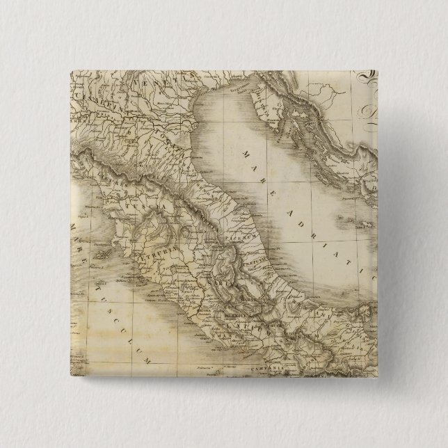 Ancient Italy 2 Inch Square Button (Front)