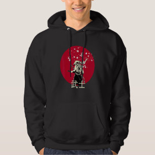 Ancient Japanese Culture Rising Sun Samurai Katana Hoodie