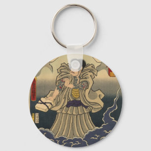 Ancient Japanese Painting of Giant Toad Keychain