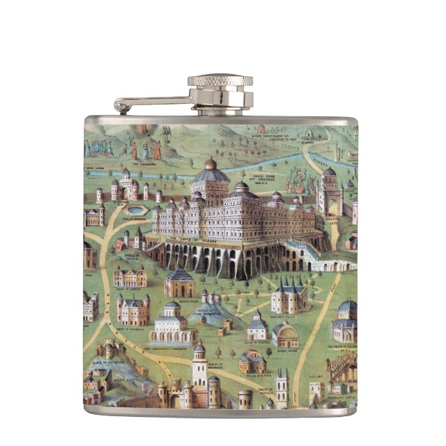 ANCIENT JERUSALEM HIP FLASK (Front)