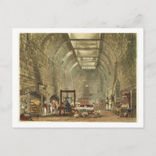 Ancient Kitchen, Windsor Castle, engraved by Willi Postcard