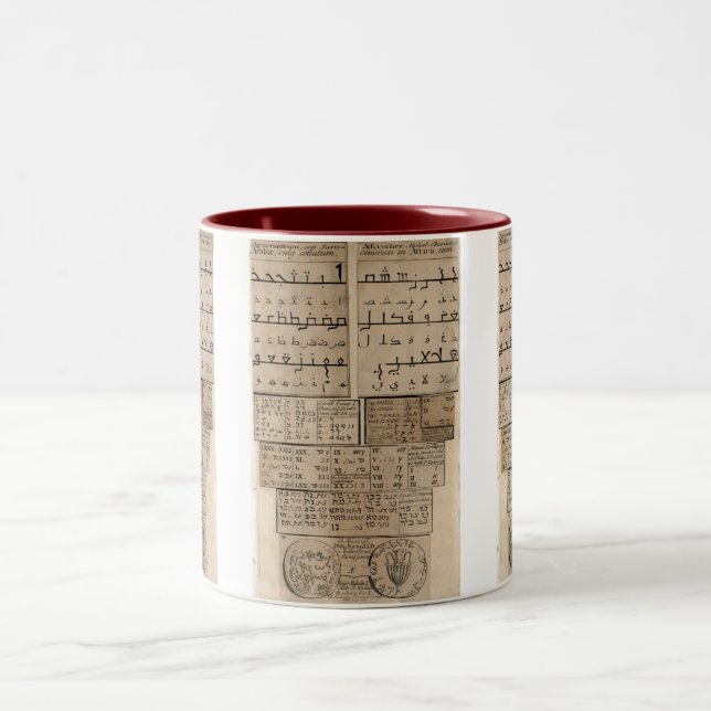 Ancient Languages Two-Tone Coffee Mug (Center)