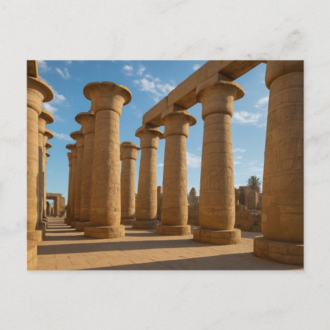 Ancient Luxor Majestic Temple Postcard Art (Front)