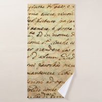 Ancient manuscript of 1700 century written in ink