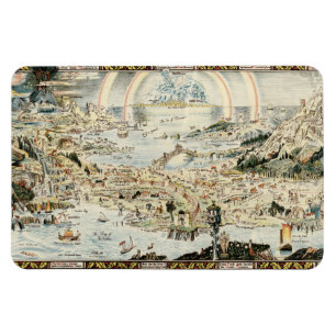 Ancient map of Fairyland by Bernard Sleigh Magnet
