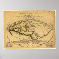 Ancient Map of the World - 1630