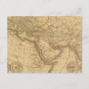 Ancient Map Postcard